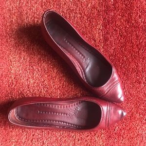 Red Frye Alicia Ballerinas